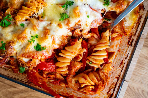 Oideas don bhácáil pasta i stíl Allgäuer
